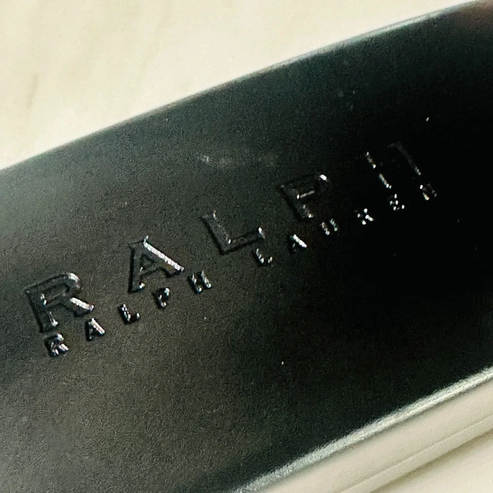 Ralph Lauren Hard Shell Designer Eye Glass Black Clam Shell CASE ONLY